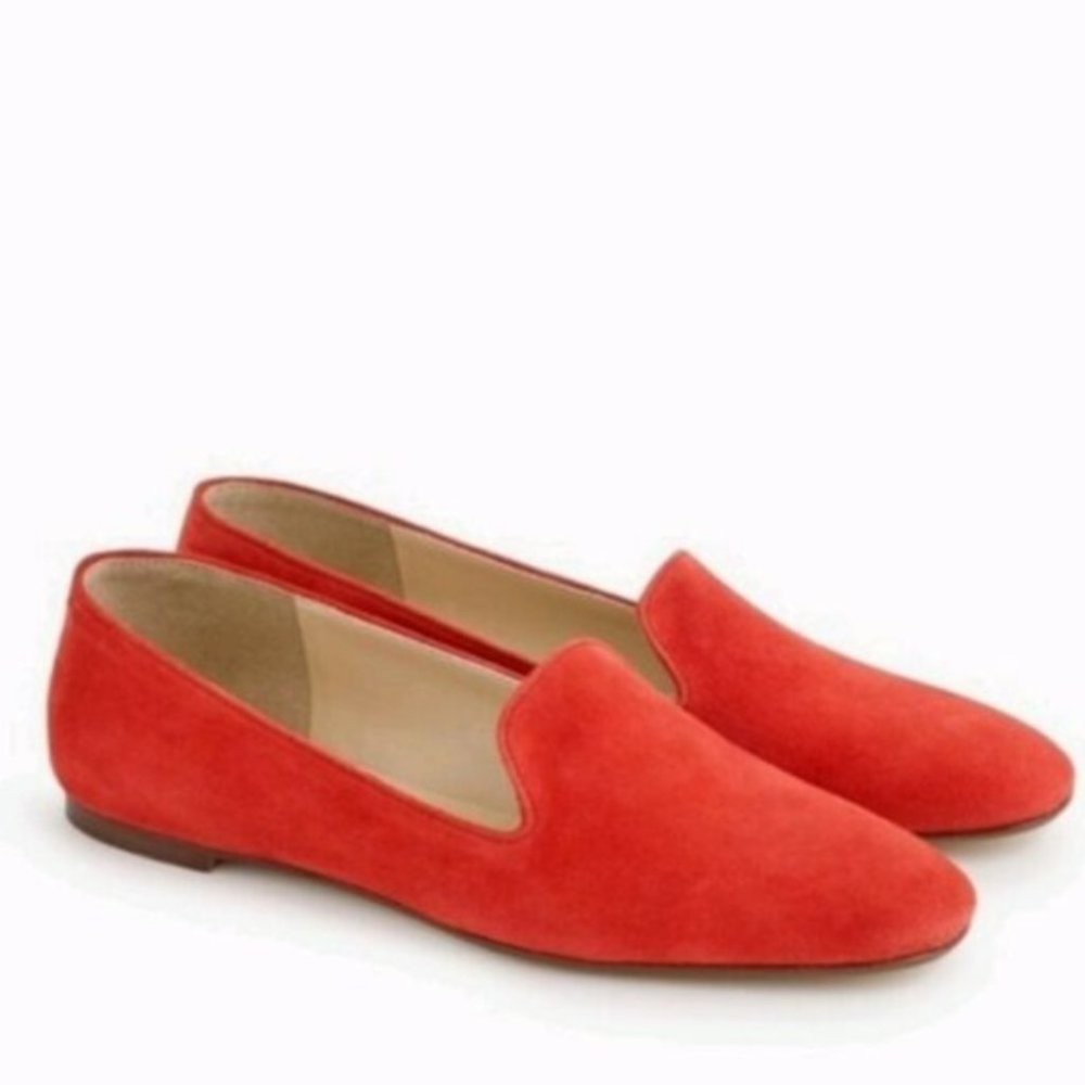 J. Crew  Suede smoking slippers